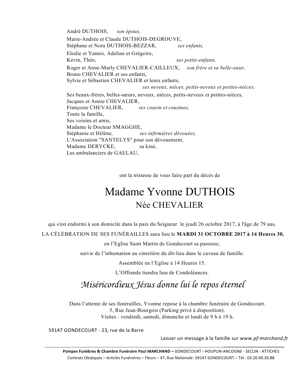 Image Pour voir le faire-part d'Yvonne CLIQUEZ-ICI