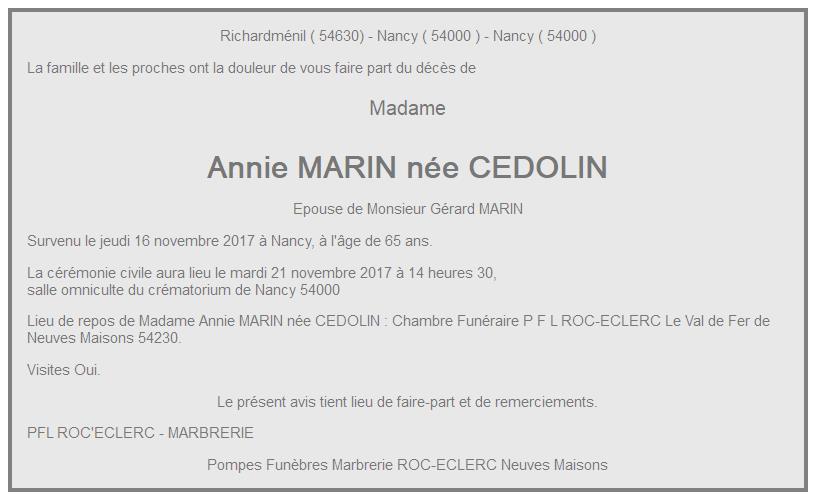Image Annonce nécrologique