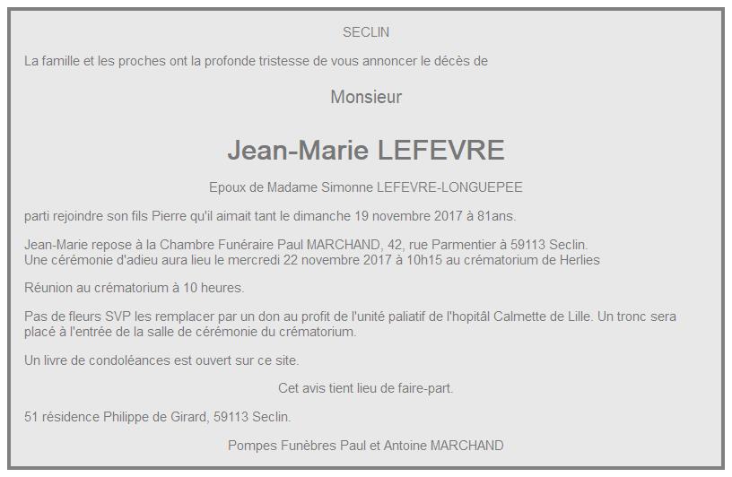 Image Pour voir le faire-part de Jean-Marie CLIQUEZ-ICI