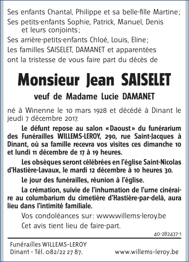 Image Annonce nécrologique