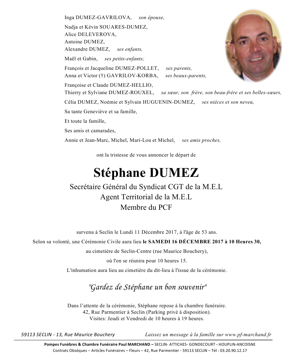 Image Pour voir le faire-part de Stéphane CLIQUEZ-ICI