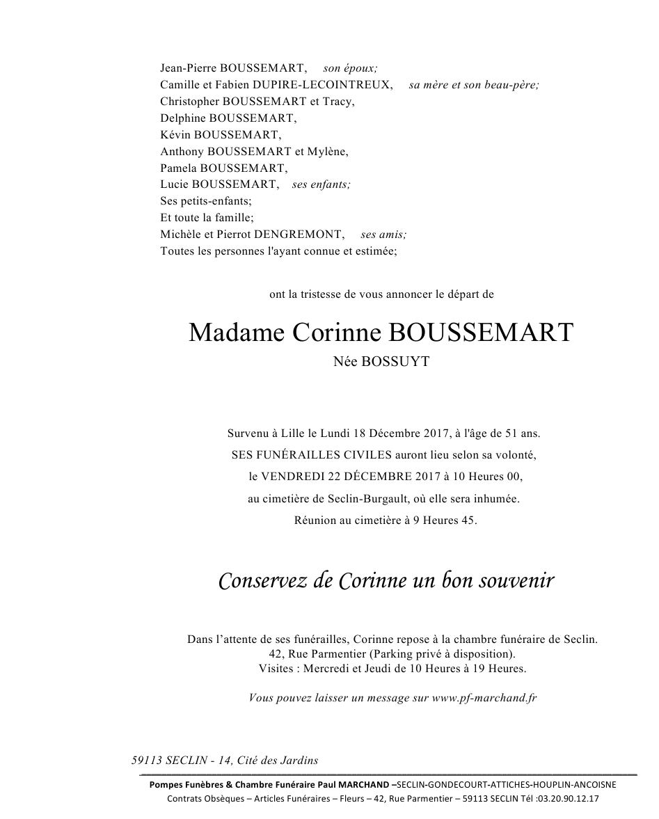 Image Pour voir le faire-part de Corinne CLIQUEZ-ICI