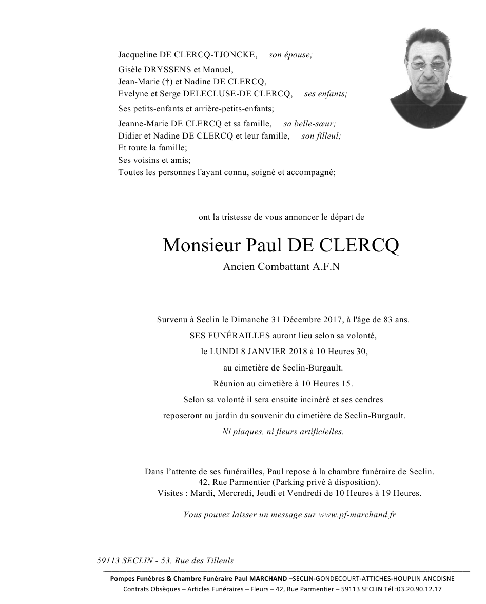 Image Pour voir le faire-part de Paul CLIQUEZ-ICI