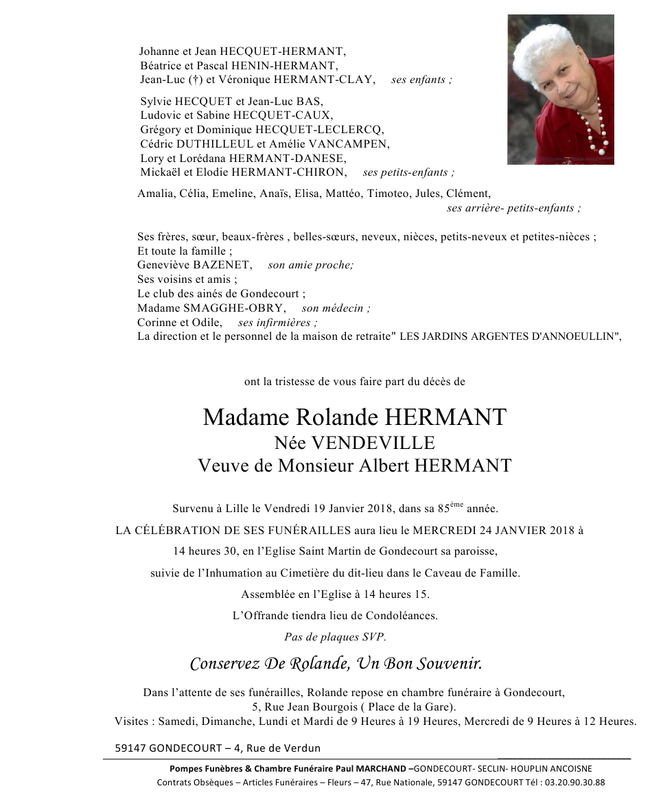 Image Pour voir le faire part de Rolande cliquez-ici