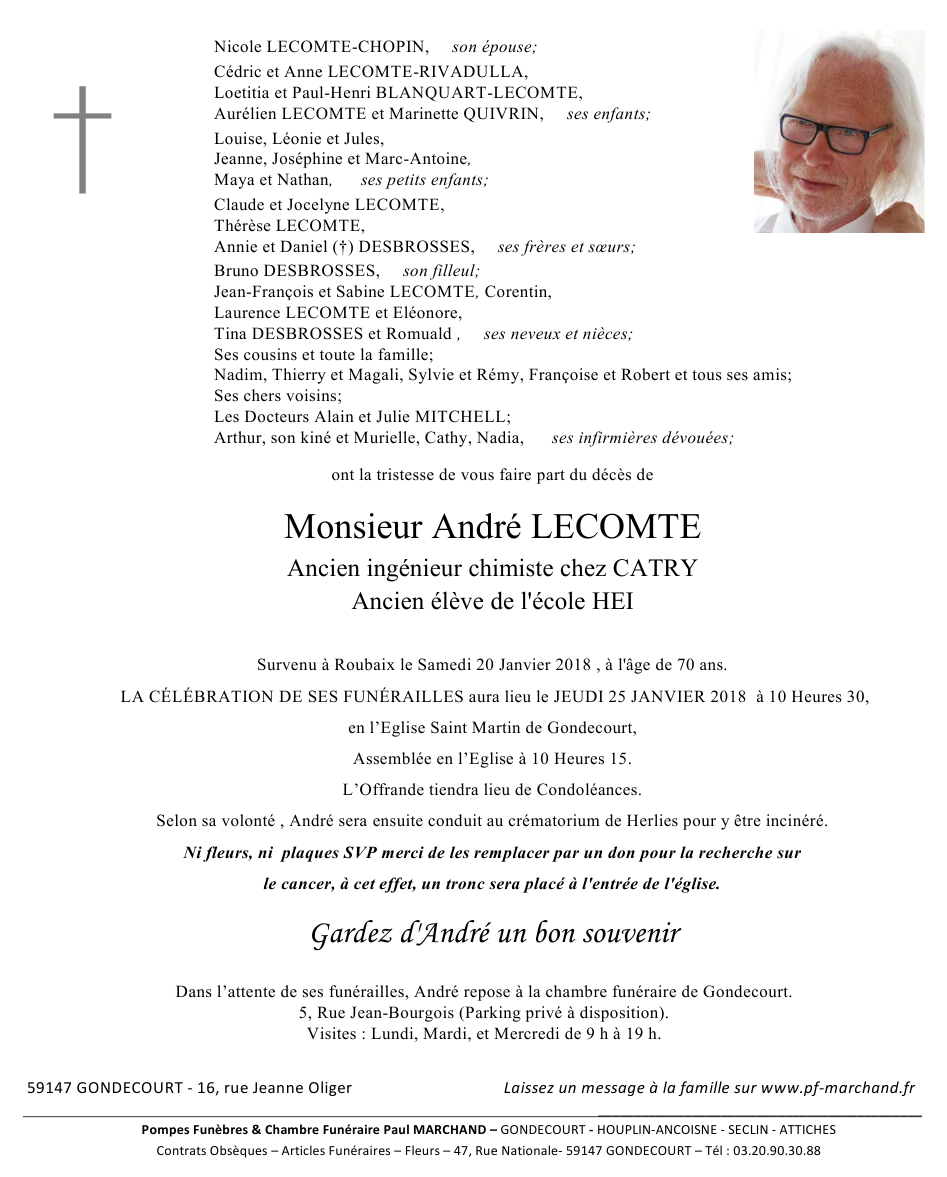 Image Pour voir le faire-part de André CLIQUEZ-ICI