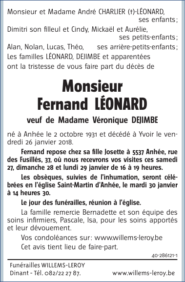 Image Annonce nécrologique