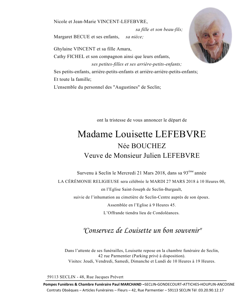 Image Pour voir le faire-part de Louisette CLIQUEZ-ICI