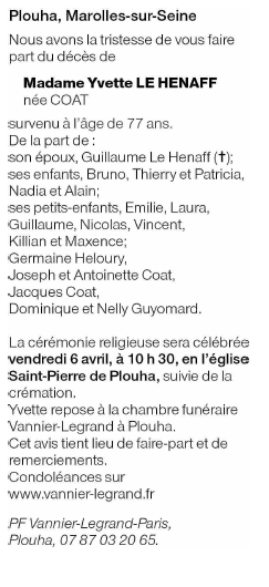 Image Annonce nécrologique