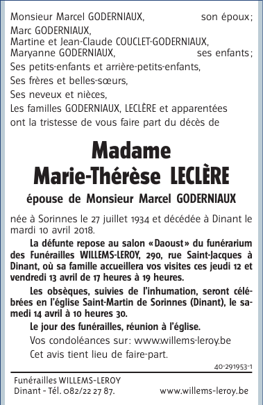 Image Annonce nécrologique