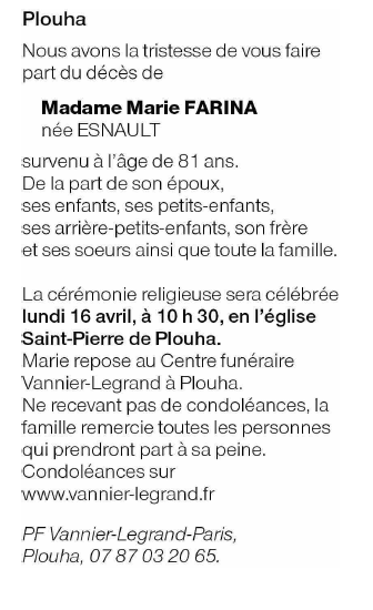 Image Annonce nécrologique