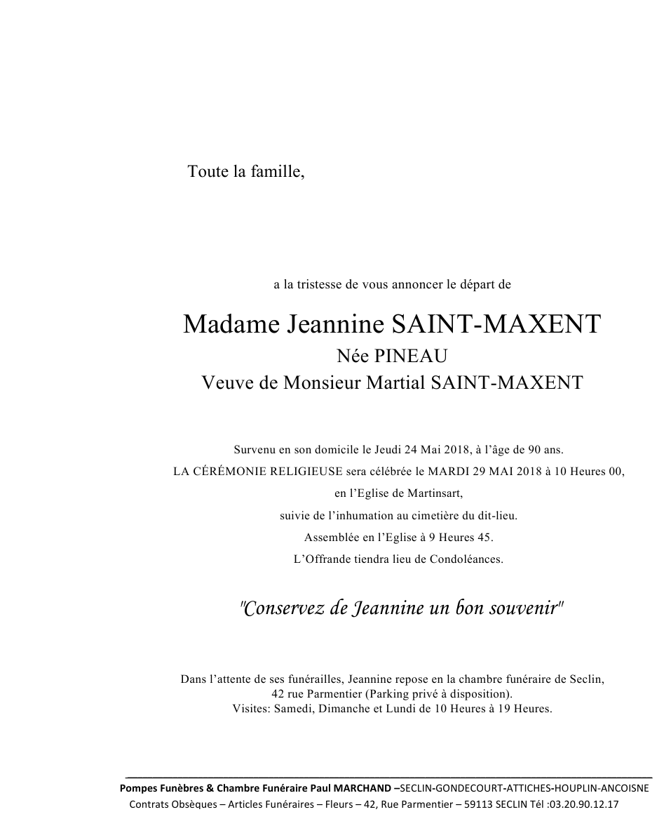 Image Pour voir le faire-part de Jeannine CLIQUEZ-ICI