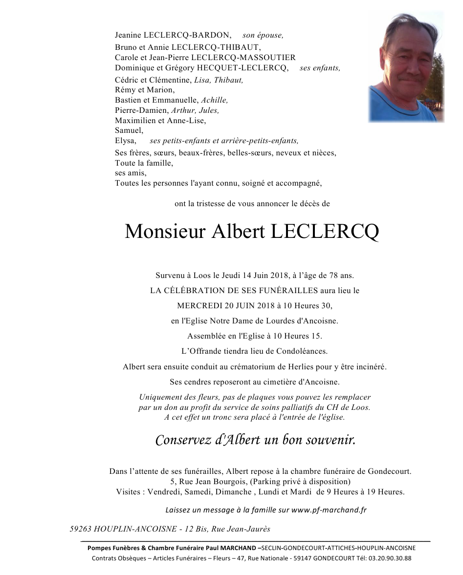 Image Pour voir le faire-part d'Albert CLIQUEZ-ICI