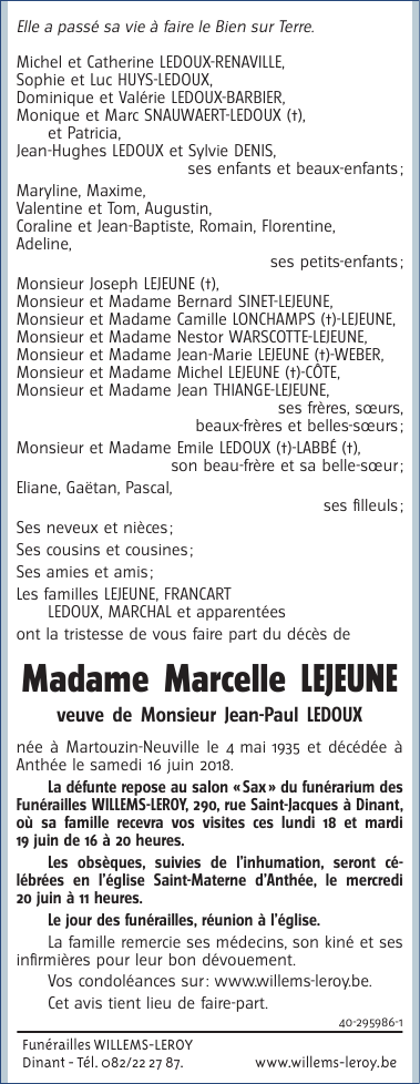 Image Annonce nécrologique