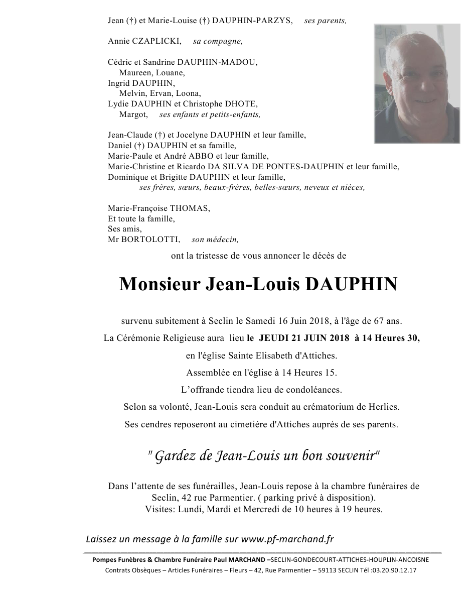 Image Pour voir le faire-part de Jean-Louis CLIQUEZ-ICI