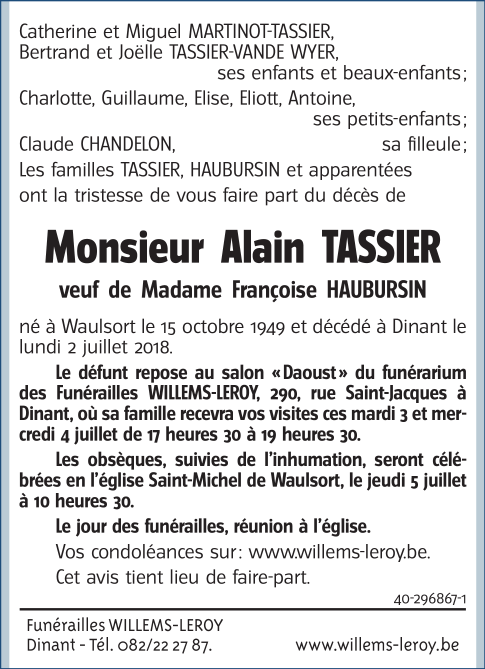 Image Annonce nécrologique