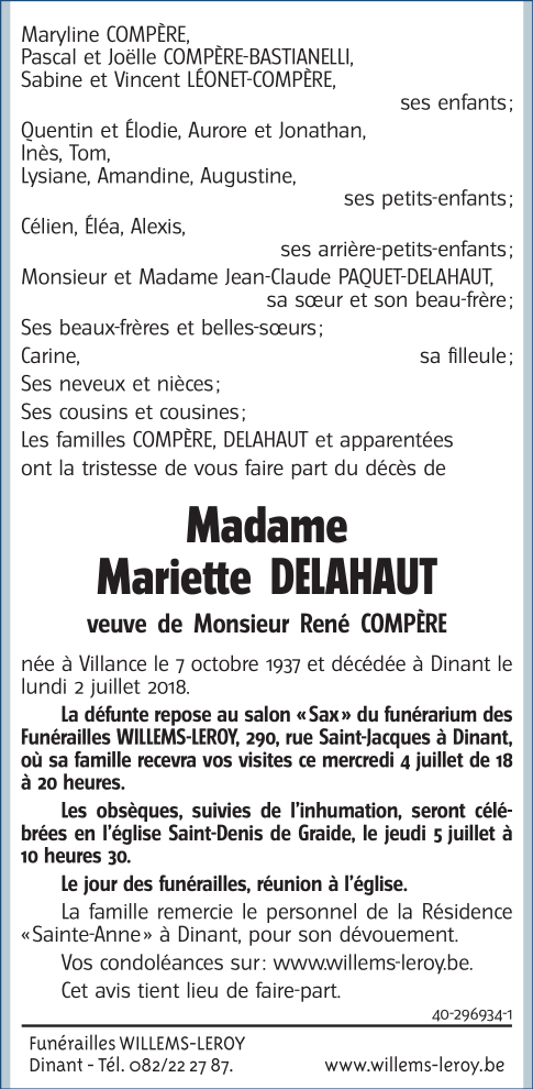 Image Annonce nécrologique