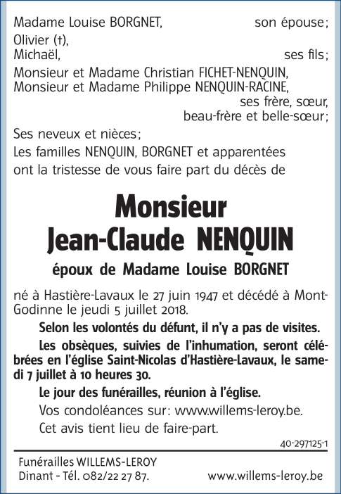 Image Annonce nécrologique