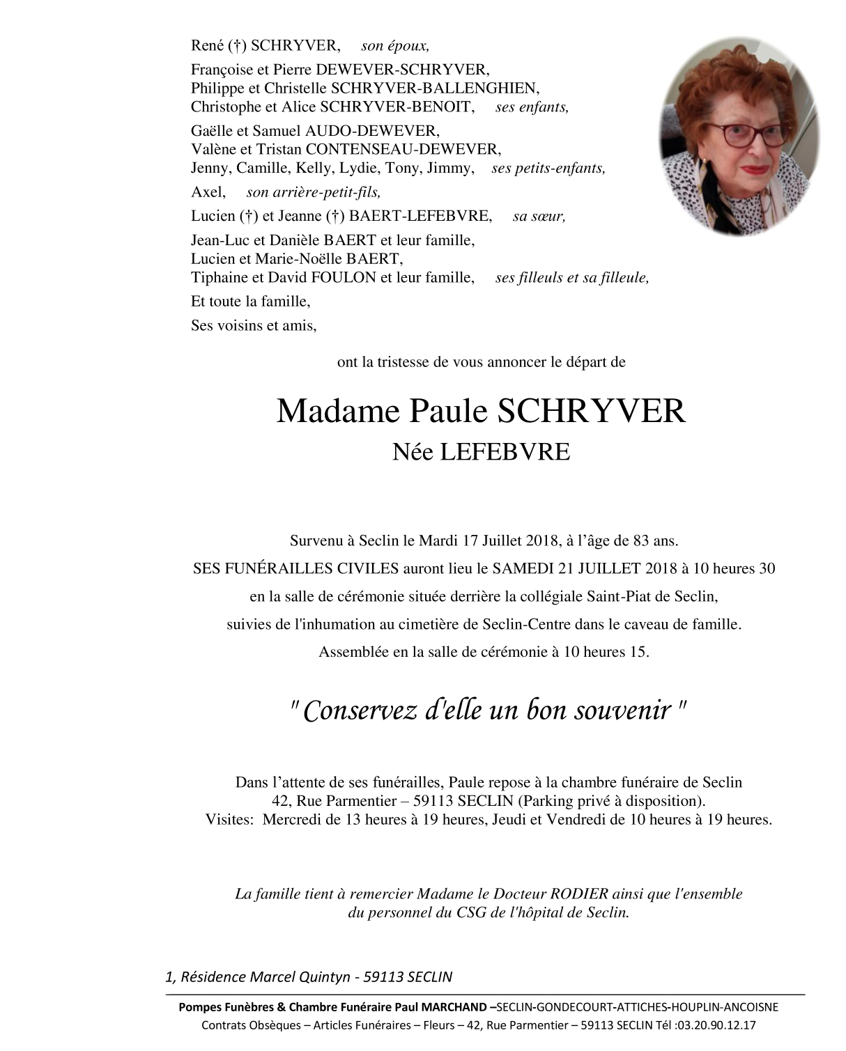 Image Pour voir le faire-part de Paule CLIQUEZ-ICI