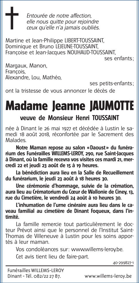 Image Annonce nécrologique
