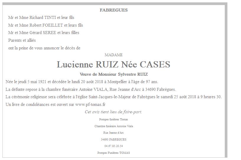 Image Annonce nécrologique