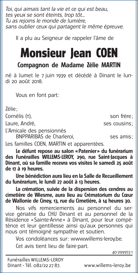 Image Annonce nécrologique