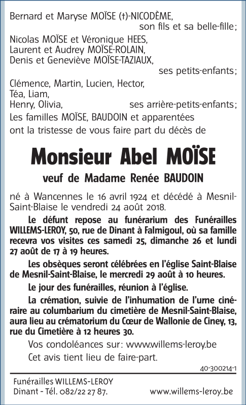 Image Annonce nécrologique
