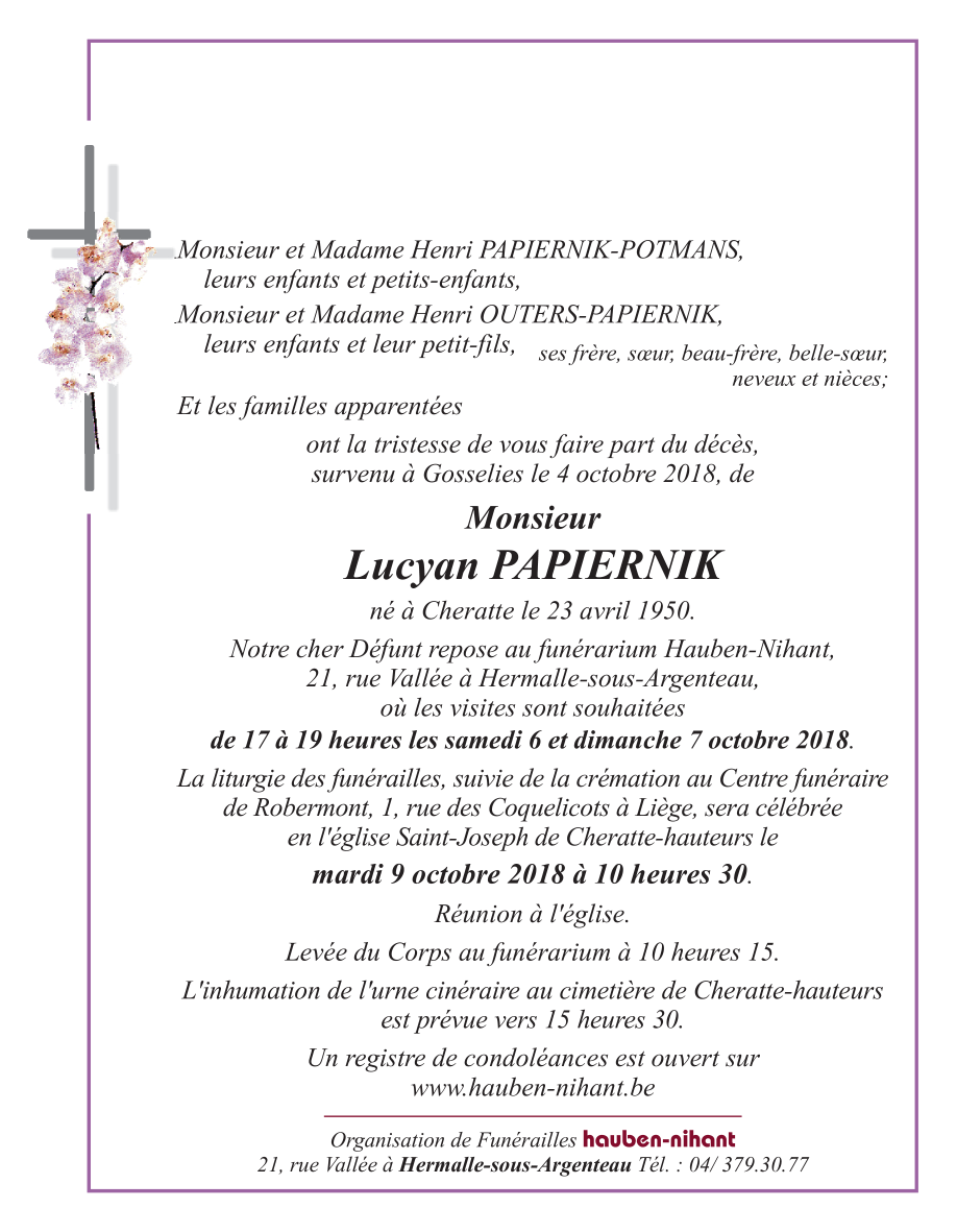 Image Annonce nécrologique