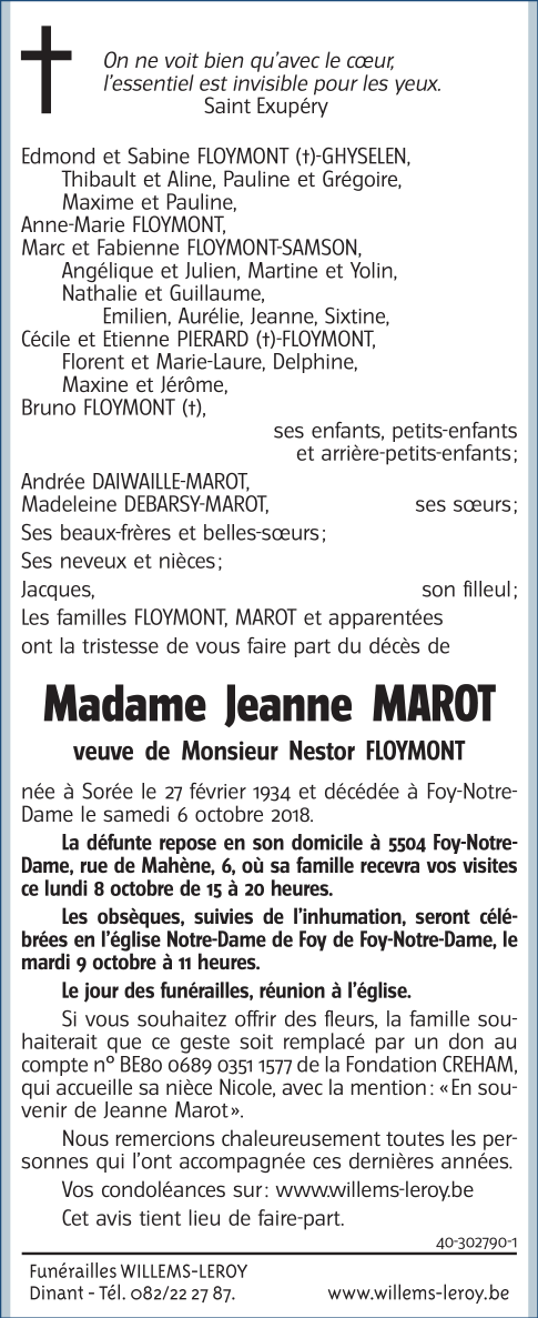 Image Annonce nécrologique