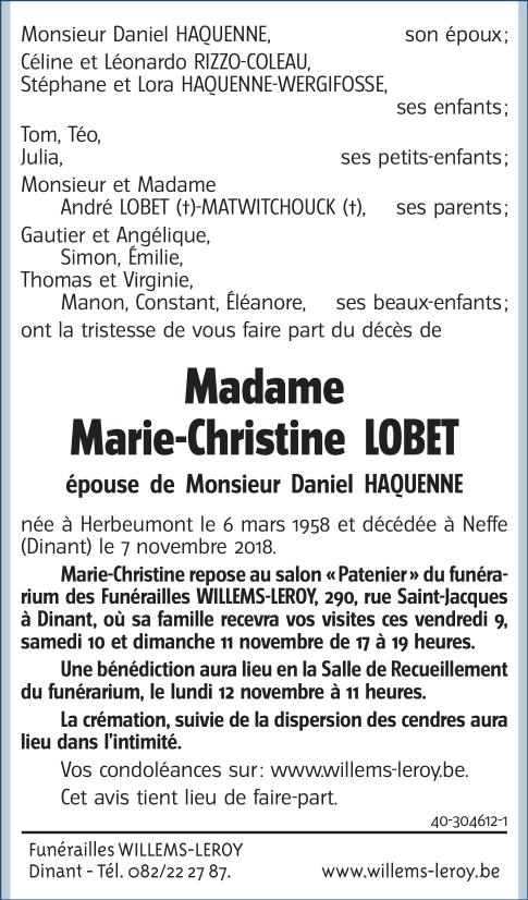 Image Annonce nécrologique