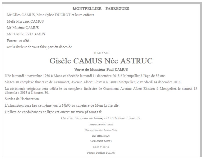Image Annonce nécrologique