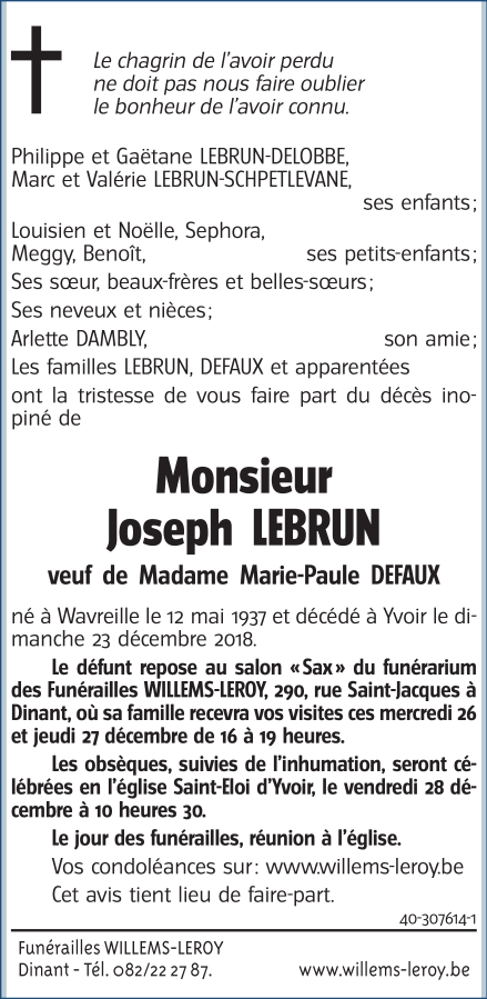 Image Annonce nécrologique
