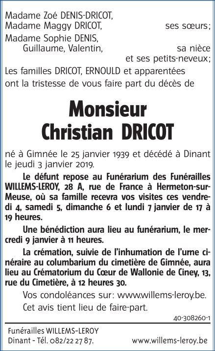 Image Annonce nécrologique