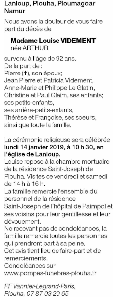 Image Annonce nécrologique