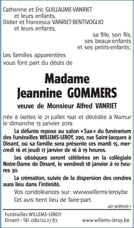 Image Annonce nécrologique