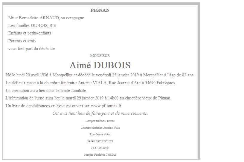 Image Annonce nécrologique