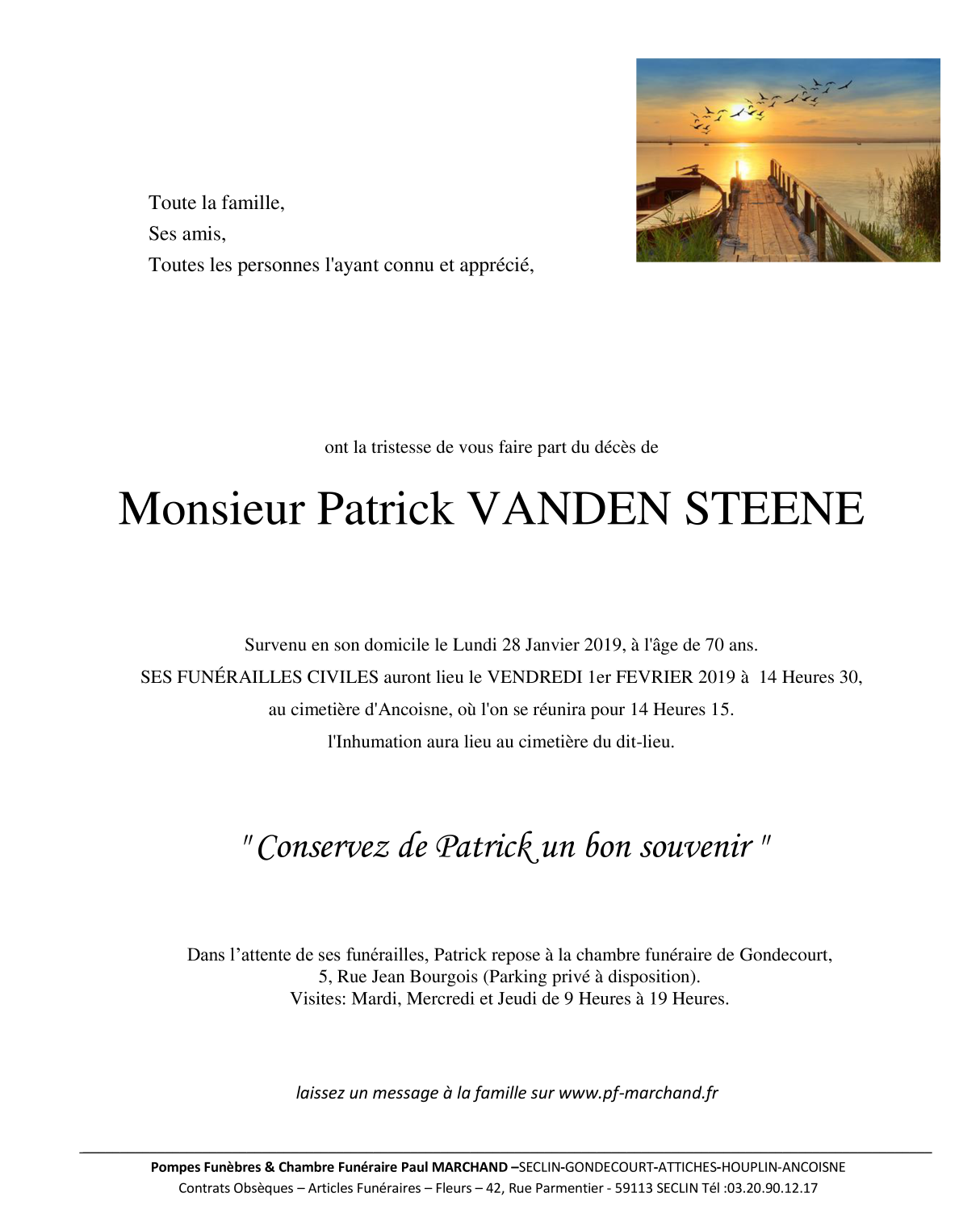 Image Pour voir le faire-part de Patrick CLIQUEZ-ICI