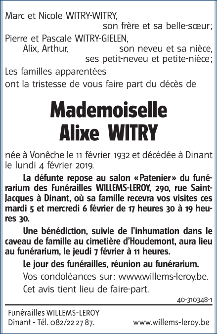 Image Annonce nécrologique