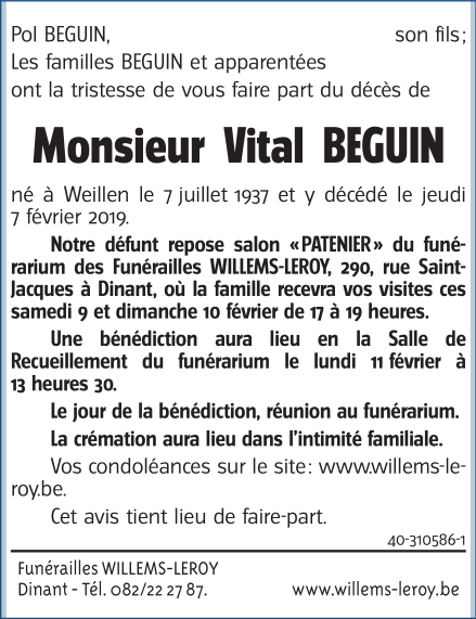 Image Annonce nécrologique