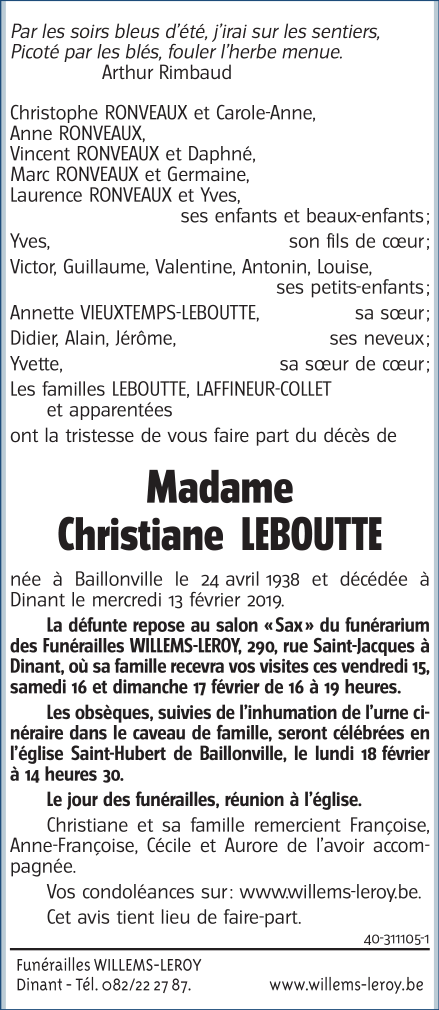 Image Annonce nécrologique