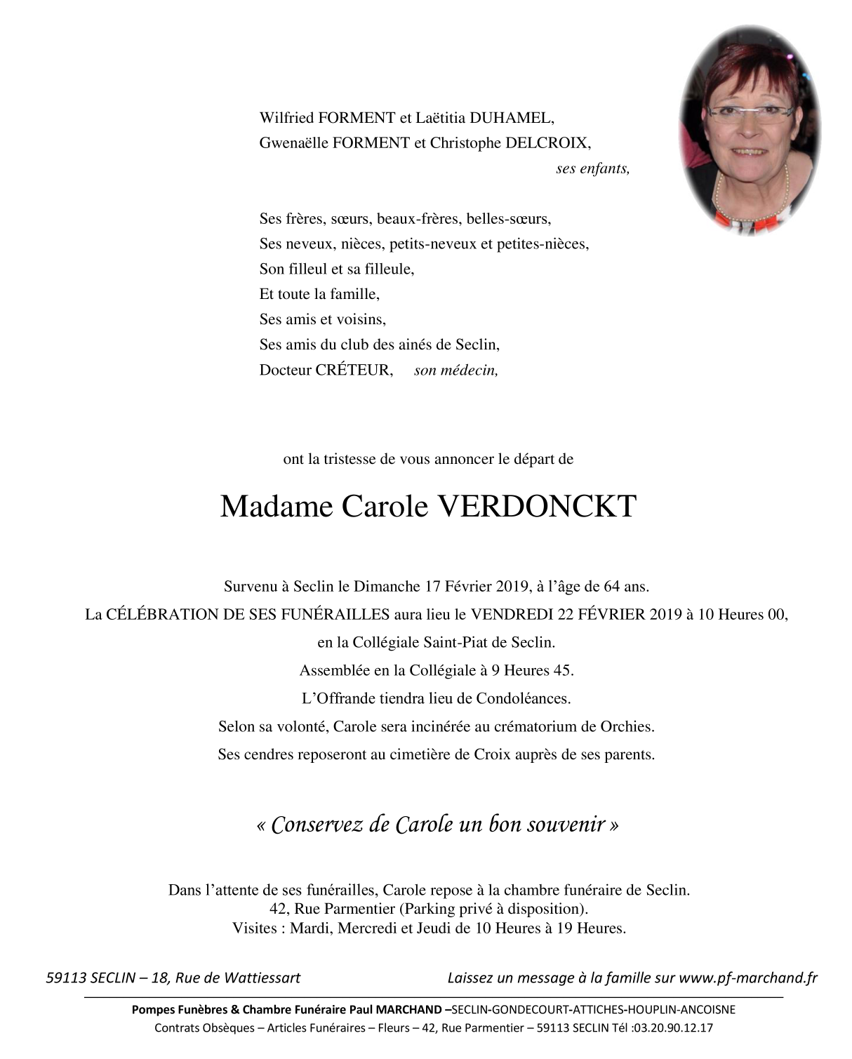 Image Pour voir le faire-part de Carole CLIQUEZ-ICI