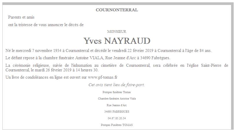 Image Annonce nécrologique