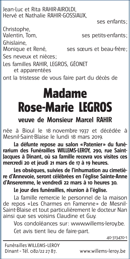 Image Annonce nécrologique