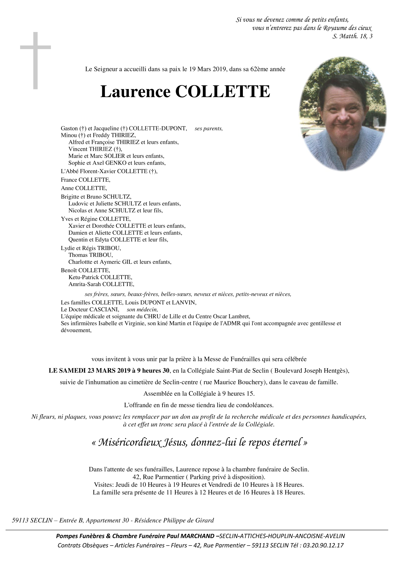 Image Pour voir le faire-part de Laurence CLIQUEZ-ICI