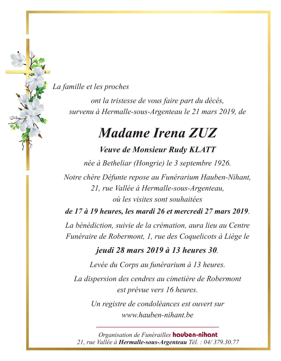Image Annonce nécrologique