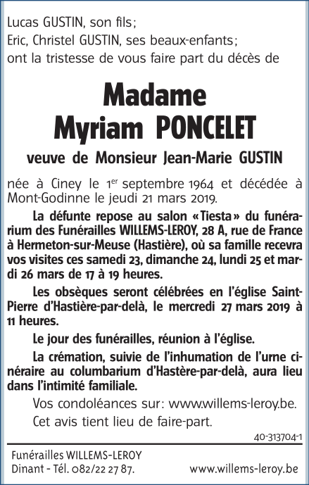 Image Annonce nécrologique