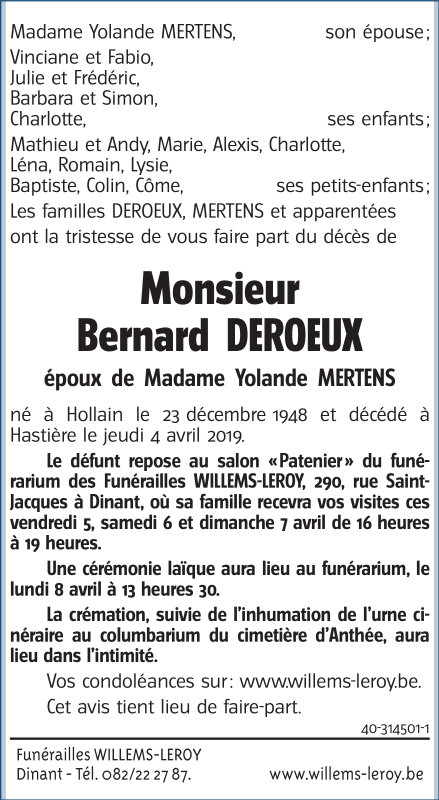 Image Annonce nécrologique
