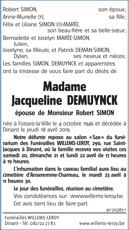 Image Annonce nécrologique
