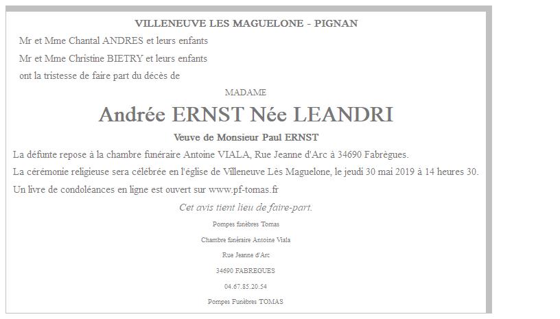 Image Annonce nécrologique