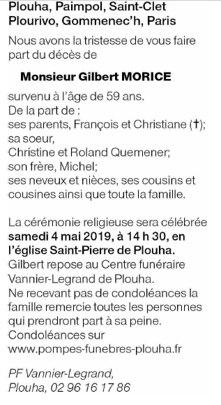 Image Annonce nécrologique