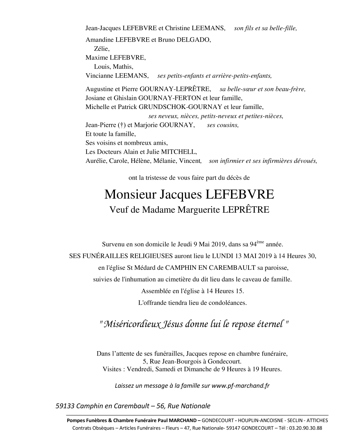 Image Pour voir le faire-part de Jacques CLIQUEZ-ICI